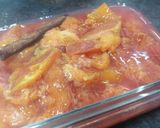 A picture of step 3 of Sweet and spiced stewed plums.