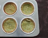 A picture of step 7 of Broccoli base Pizza cups.