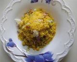 A picture of step 3 of Corn bhel.