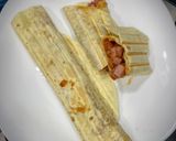 Foto del paso 4 de la receta: Chori queso (rapiditas express / burritos rápidos, pocos ingredientes) 🌯