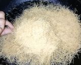 A picture of step 1 of Meethi Seviyan(sweet vermicelli).