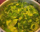 Une image de l'étape 1 de Tarte au vert de poireaux /bacon.