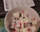 A picture of step 3 of Frozen Yogurt squares.