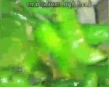 A picture of step 2 of Quick green chilli achar.