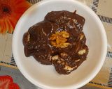 A picture of step 5 of Chocolate dessert loaded with dry fruits.