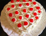 A picture of step 3 of Heart Shaped Chiffon cake:.