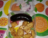 Foto del paso 4 de la receta: Baldanes de arroz con piñones y patatas fritas con pimentón rojo