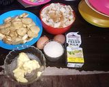 Foto langkah ke 1 dari resep Banana Bread Pudding Or Puding Roti Pisang ~ Kukus.
