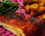 A picture of step 4 of Spatchcock BBQ chicken.