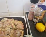 A picture of step 1 of Lemon chicken.