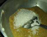 A picture of step 2 of Singhare flour ka halwa.
