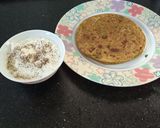 A picture of step 8 of Malai Thepla.