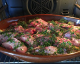 Foto del paso 7 de la receta: Conejo con puerros y melocotón