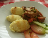Foto do passo 7 de Seitan estufado com puré de batata