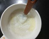 A picture of step 2 of Rice flour khichu in microwave.