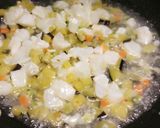 A picture of step 2 of Tagliatelle al ragù di baccalà e melanzane.