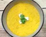 Hình bước làm 4 của món Soup khoai tây, bí đỏ, cốt dừa