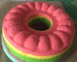 Foto langkah ke 4 dari resep Bolu Kukus Pelangi Tanpa Santan.