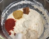 A picture of step 2 of Veg Suji Chilla.