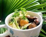 Hình bước làm 4 của món Lòng gà trứng non xào hành tây