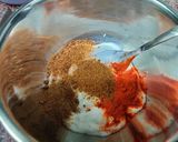 A picture of step 2 of Kashmiri dum aloo.