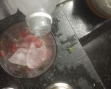 A picture of step 2 of Watermelon cooler.