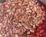 A picture of step 5 of Punjabi Rajma masala.