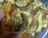Foto del paso 6 de la receta: Pizza de calabacín, champiñones y pechuga de pavo