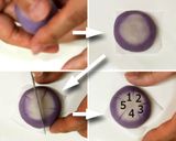 A picture of step 6 of Nerikiri Wagashi  "桔梗 (balloon flower)".