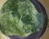 Foto langkah ke 3 dari resep Es Lumut Susu Daun Kelor.