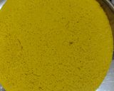 A picture of step 2 of Khaman dhokla(sweet version).