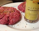 A picture of step 1 of Spicy Island Bison Burgers.