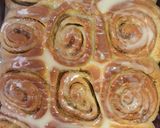 A picture of step 7 of Cinammon rolls #4weekschallenge.
