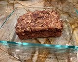 A picture of step 6 of German chocolate Texas sheet cake.