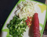 A picture of step 2 of Baked vegetable spaghetti with white sauce.
