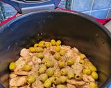 Une image de l'étape 3 de Lapin aux champignons et Olives au cookeo.