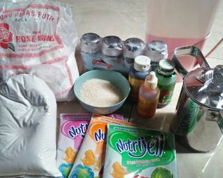 *cendol jelli yogurt* - Step 1