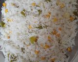 A picture of step 4 of Corn Rice.
