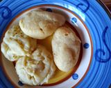 A picture of step 6 of Dahi bhary.