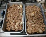 A picture of step 9 of Cheesy Potato Mushroom Burger Bake.