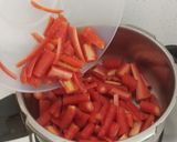 A picture of step 2 of Gajar / Carrot Halwa in pressure cooker.