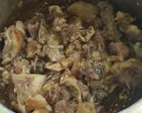 A picture of step 2 of Spicy Mbuzi Ulaya aka Pork Meat, with some honey#authormarathon#.