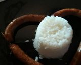 Foto del paso 5 de la receta: Arroz a la cubana con salchichas en forma de corazon