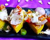 A picture of step 13 of Pizza Dhokla.