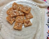 A picture of step 3 of Sooji Badam Burfi or Nutty Semolina Fudge.