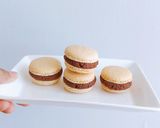 รูปขั้นตอนการทำที่ 23 ของ Macaron หม้ออบลมร้อน อยากทำมาการองไหม!! ไข่ขาวแค่1ฟอง