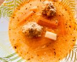 Tárkonyos húsgombóc leves recept fázis 6 fotója