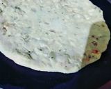 A picture of step 4 of Coriander parantha.