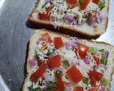 A picture of step 3 of Vegetable Cheese Toast.
