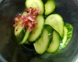 A picture of step 5 of Sweet & Spicy Cucumber spring recipe 💜#Kitchenwordsearch.